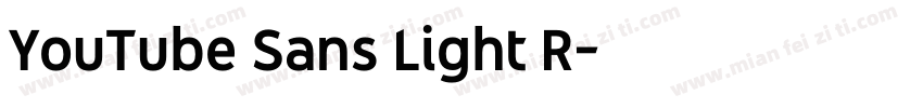 YouTube Sans Light R字体转换